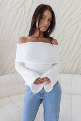 First Class Fantasy Off-Shoulder-Top Weiß