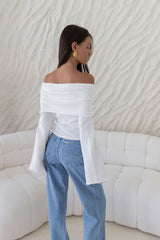 First Class Fantasy Off-Shoulder-Top Weiß