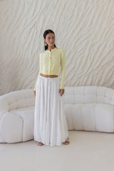 Cardi Season Longsleeve-Cardigan Gelb