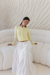 Cardi Season Longsleeve-Cardigan Gelb