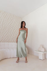 Maxikleid „Gleam In Gold“ Khaki