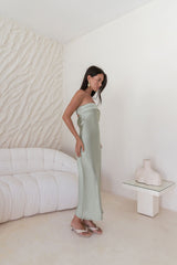 Maxikleid „Gleam In Gold“ Khaki