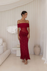 Emery Maxikleid Pflaume