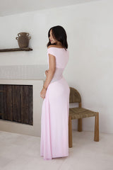 Naelle One-Shoulder Maxikleid Musk