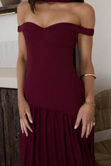 Sparkle Somewhere New Maxikleid Wein