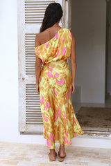 Maxikleid „Kissing In The Rain“ Gelb