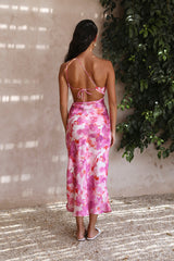 Perfekt passendes Maxi-Kleid Pink