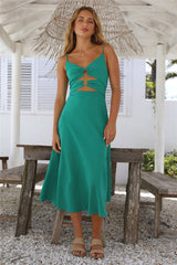Maxikleid „Cancel My Plans“ Grün