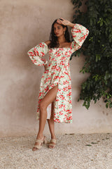 Love Affair Midikleid mit Blumenmuster