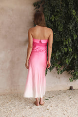 Maxikleid „Last Goodbye“ Rosa