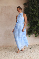 Kiss Me Maxi-Kleid Blau