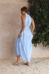 Kiss Me Maxi-Kleid Blau