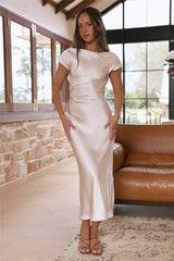 Siren Melody Maxikleid Champagner