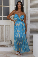 Maxikleid "Sweet Music" Blau