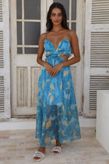 Maxikleid "Sweet Music" Blau