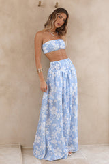 Finale Of Summer Crop Top Blau