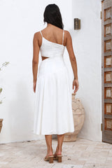 Süßestes Lächeln Maxikleid Weiß