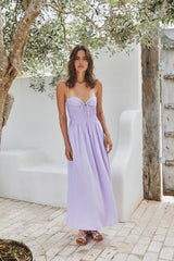 Sommer-Traum Maxikleid Flieder
