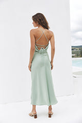 Sommerliebe Midi-Kleid Salbei