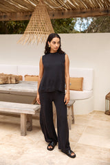 Cozy Evenings Top Schwarz