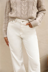 LEE High Baggy Jean Bio Weiß
