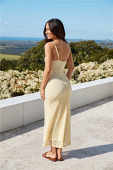 Wildblumen Maxikleid Gelb