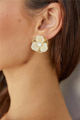 18 Karat vergoldete Ohrringe „Soft Petals“ Gold
