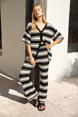 Airport Mode Strickshirt Schwarz