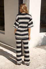 Airport-Modell Strickhose Schwarz