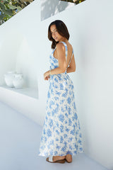 Rosewood Meadow Maxikleid Blau