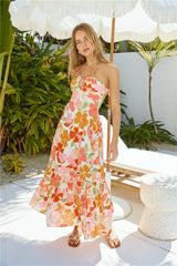 Sommerhitze Maxikleid Orange