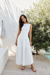 Halo Haven Maxikleid Weiß