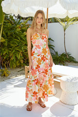 Maxikleid Sommerhitze Orange