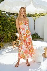 Sommerhitze Maxikleid Orange