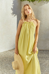 Nicht so kleines Maxikleid Gelb