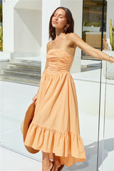 Maxikleid Love In The Summer Orange