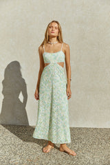 Zahara Maxikleid Grün