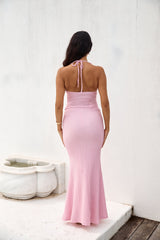 Neckholder-Top „Palm Tree Paradise“ Pink