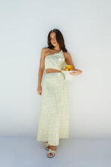 Golden Tides Midikleid Gelb