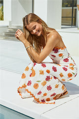 Garden Girl Trägerloses Maxikleid Orange