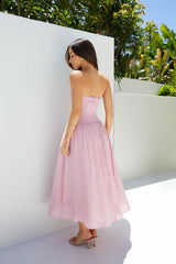 Trägerloses Maxikleid „Mimi Moments“, Pink