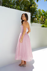 Trägerloses Maxikleid „Mimi Moments“, Pink