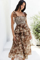 Maxikleid Gypsy Heart Braun