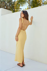 Sommerlied Maxikleid Gelb