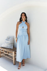 Mocha Moments Maxikleid Blau