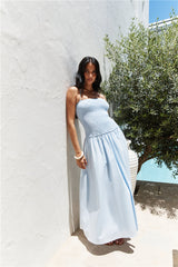 Gesegnetes Schicksal Maxikleid Blau