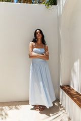Gesegnetes Schicksal Maxikleid Blau