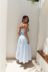 Gesegnetes Schicksal Maxikleid Blau
