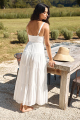 Maxikleid Shooting Stars Weiß