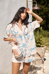 Roaming Around Shirt Blau